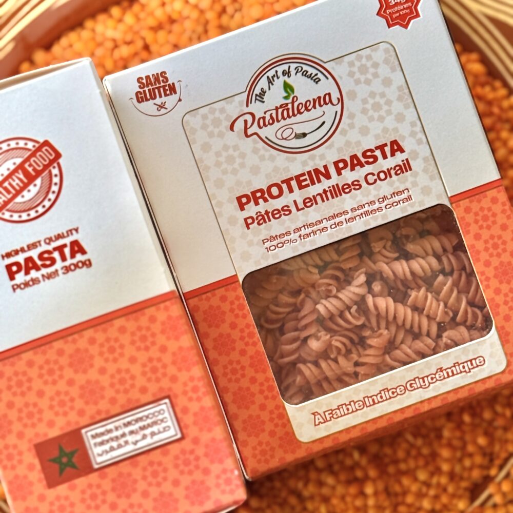 fusilli lentilles corail 300g